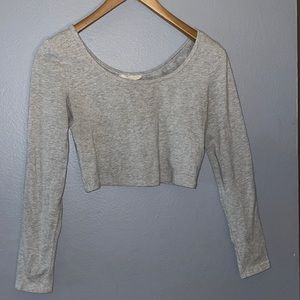 Forever 21 gray crop top
